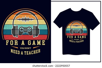 gaming t-shirt design, vintage gaming t-shirt design collection