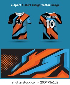 Gaming Tshirt or Esport Jersey Design Template