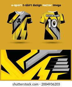 Gaming Tshirt or Esport Jersey Design Template
