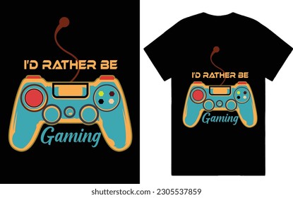 GAMING TSHIRT GRAPHICS GAMEPAD DESGIN 