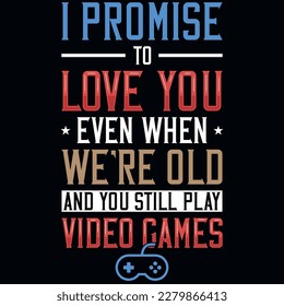 Gaming typographic tshirt design vector design 