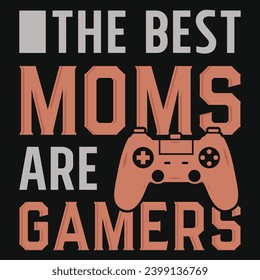 Gaming typography graphics tshirt design