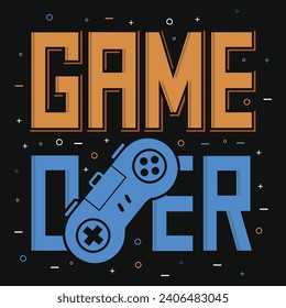 Gaming typography or graphics tshirt design