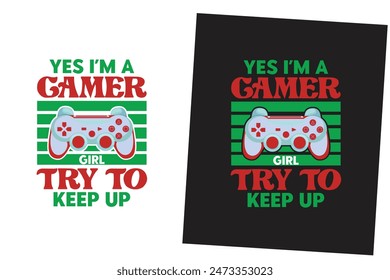 Gaming Typografie T-Shirt Design Vektorgrafik