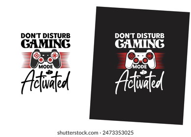 Vector de diseño de camiseta de tipografía de juego