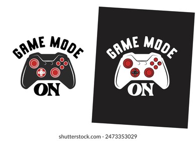 Vector de diseño de camiseta de tipografía de juego