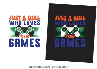 Gaming Typografie T-Shirt Design Vektorgrafik