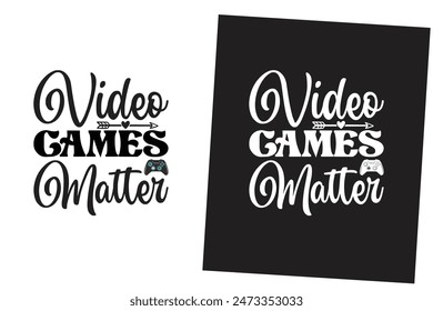 Vector de diseño de camiseta de tipografía de juego