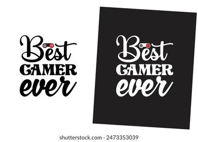 Gaming Typografie T-Shirt Design Vektorgrafik