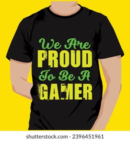 
Gaming typography t-shirt design and bundle