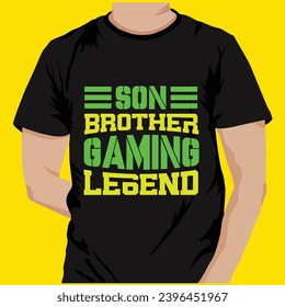 
Gaming typography t-shirt design and bundle