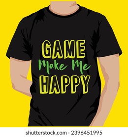 
Gaming typography t-shirt design and bundle