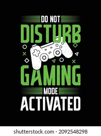 gaming typography t-shirt design, gamepad t shirt design