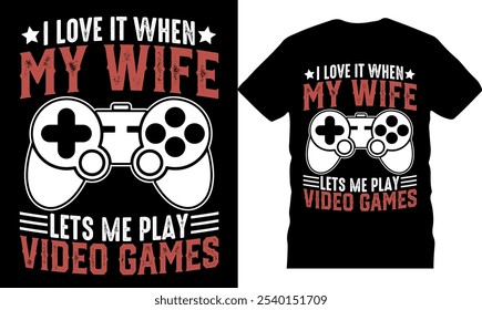 Gaming Typography T-Shirt Design, trendy gaming t shirt