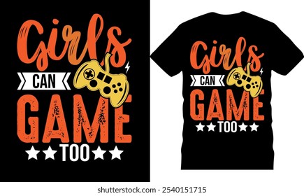 Gaming Typography T-Shirt Design, trendy gaming t shirt