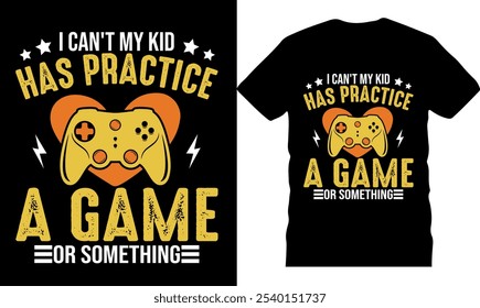 Gaming Typography T-Shirt Design, trendy gaming t shirt