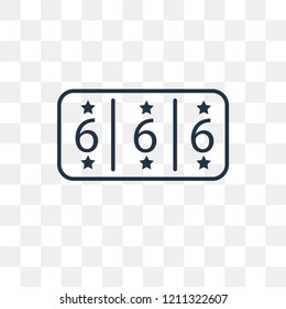 Gaming vector outline icon isolated on transparent background, high quality linear Gaming transparency concept can be used web and mobile