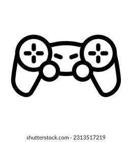 Gaming Vector Thick Line Icon For Personal And Commercial Use.
