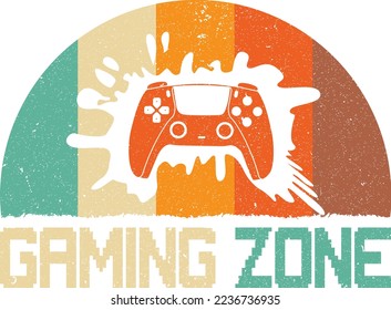 Gaming vector t-shirt design illustration
