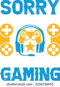 Gaming vector t-shirt design illustration