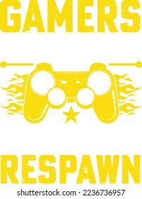 Gaming vector t-shirt design illustration