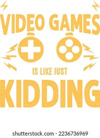 Gaming vector t-shirt design illustration