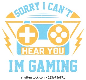 Gaming vector t-shirt design illustration