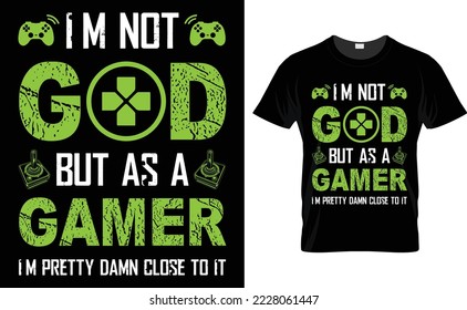 Gaming vector, typography T-shirt design. motivational and inscription quotes.
perfect for print items and bags, posters, and cards. isolated on black background

