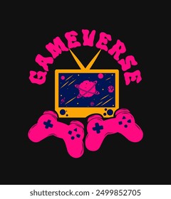 Gaming Vintage Design For t-shirt Print, hoodie, streetwear, poster, and other