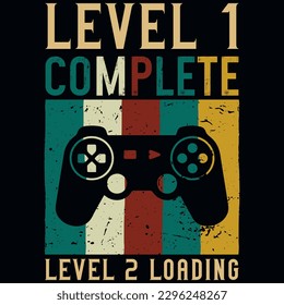 Gaming vintages tshirt design vector design 