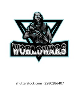 juegos, mundo de la guerra, personaje del logo del guerrero, tipo de arma, jugador, personaje, seda, guerras, hombre portando armas,