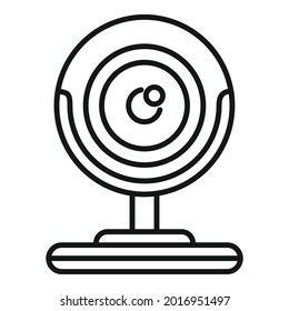 Gaming web camera icon outline vector. Video camcorder. Digital film