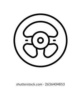 Gaming wheel vector icon stock illustration