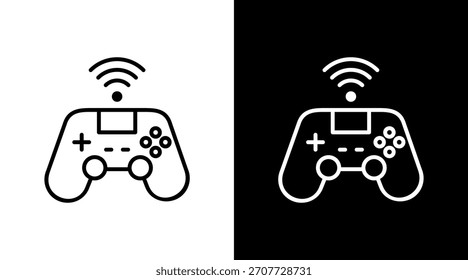 Vetor de definição de ícone branco de jogo