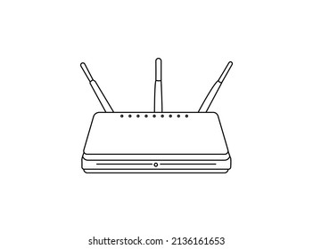 Gaming Wifi router icon in flat style Design. Broadband vector illustration on white business isolated. Internet connection business concept. professional illustration. Creative Vector router Design