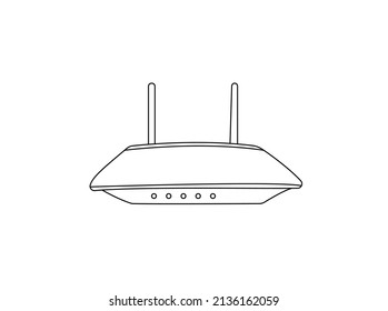 Gaming Wifi router icon in flat style Design. Broadband vector illustration on white business isolated. Internet connection business concept. professional illustration. Creative Vector router Design