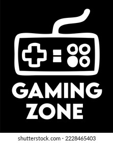 Gaming Zone with black background 