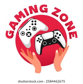 gaming zone with modern gaming consoles