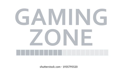 Gaming zone sign. vector illustration