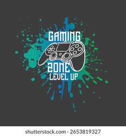Gráfico vetorial do console Splatter Gaming Zone