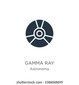Gamma ray icon vector. Trendy flat gamma ray icon from astronomy collection isolated on white background. Vector illustration can be used for web and mobile graphic design, logo, eps10