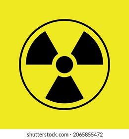 gamma ray radiation symbol vector illustration