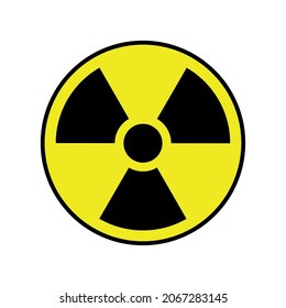 gamma ray radiation symbol vector illustration