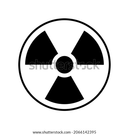 gamma ray radiation symbol vector illustration