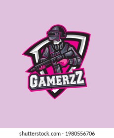Gammer Mascot Logo for developer game