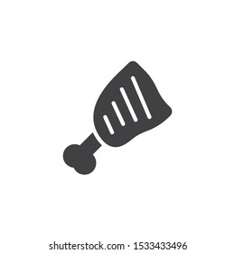 Gammon meat leg vector icon. filled flat sign for mobile concept and web design. Parma ham glyph icon. Symbol, logo illustration. Vector graphics