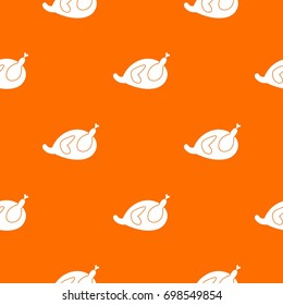 Gammon pattern repeat seamless in orange color for any design. Vector geometric illustration