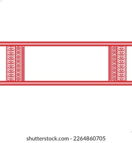 gamosa or gamusa from assam.gamosa textile pattern. gamosa or gamusa is an article of significance for the indigenous people of Assam, India. It is generally a white rectangular piece of cloth.

