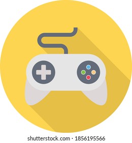 gampad flat circle with shadow icon 