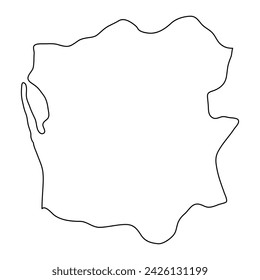 Gampaha District map, administrative division of Sri Lanka. Vector illustration.